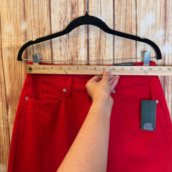 Wild Fable Women’s Low Rise Baggy Rigid Red Jeans 31” Inseam Size 4 - Picture 4 of 11